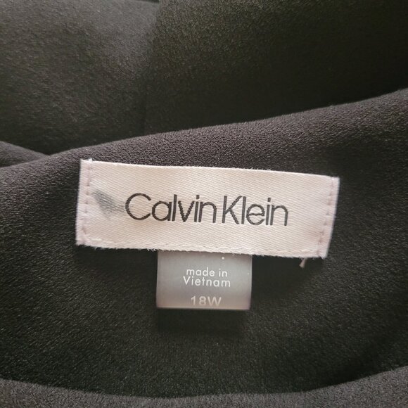 Calvin Klein Black Cape Dress Plus Size 18W - Picture 5 of 13